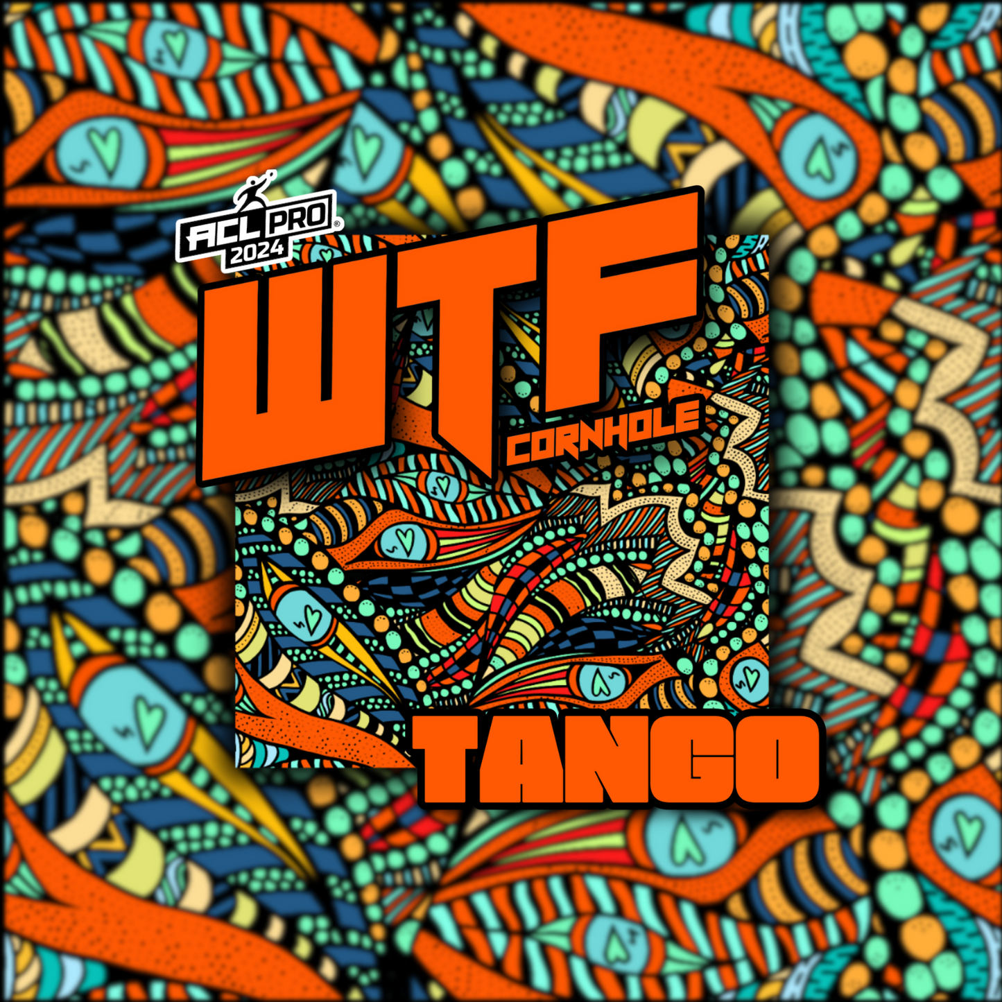 WTF Tango - ACL Pro Stamped Cornhole Bags - Set of 4 bags