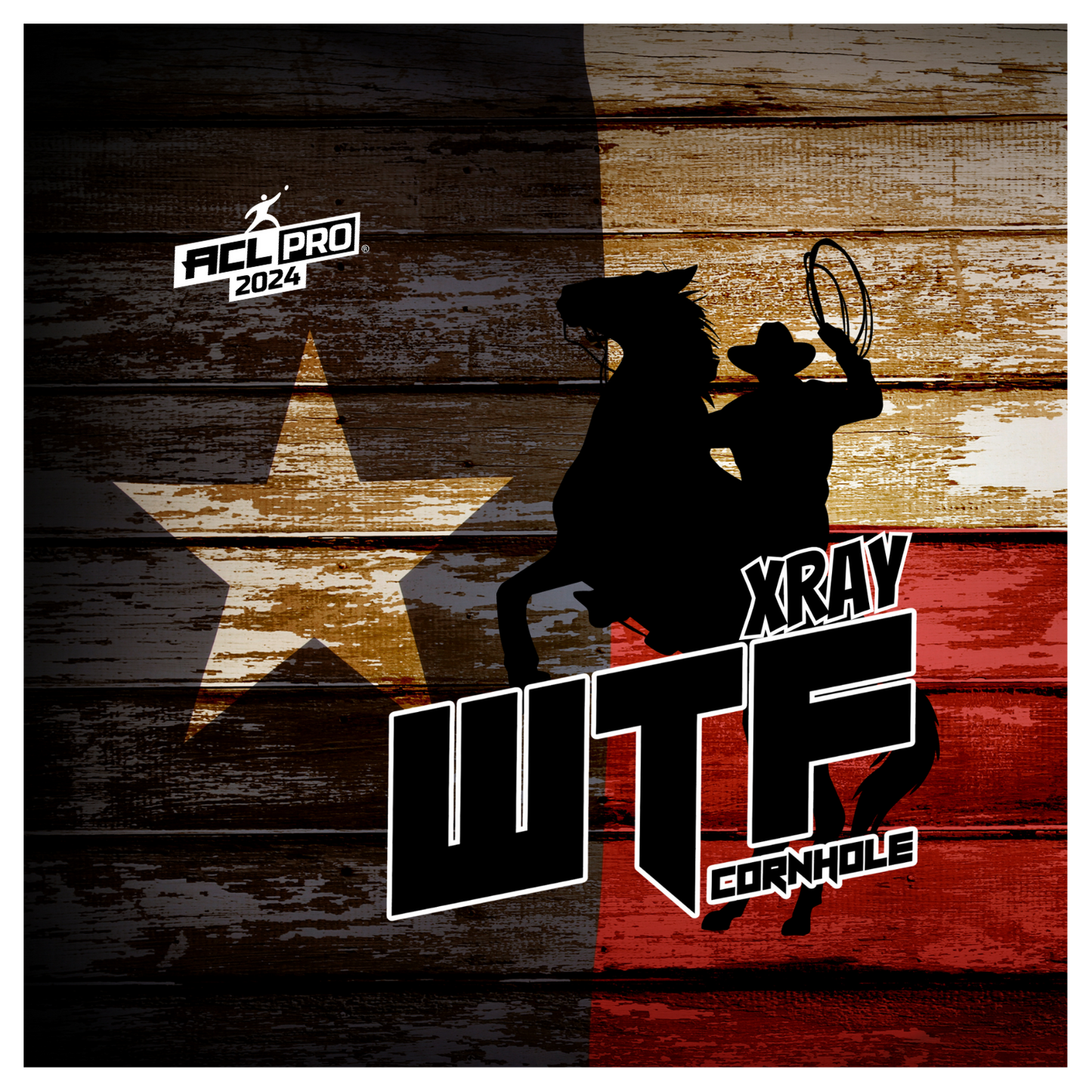 WTF X-RAY - ACL Pro Stamped Cornhole Bags - Set of 4 bags