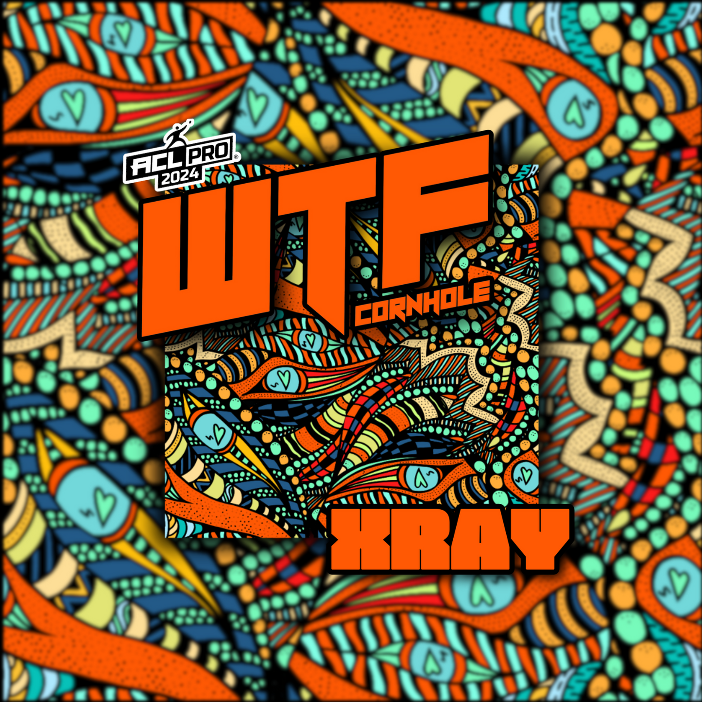 WTF X-RAY - ACL Pro Stamped Cornhole Bags - Set of 4 bags