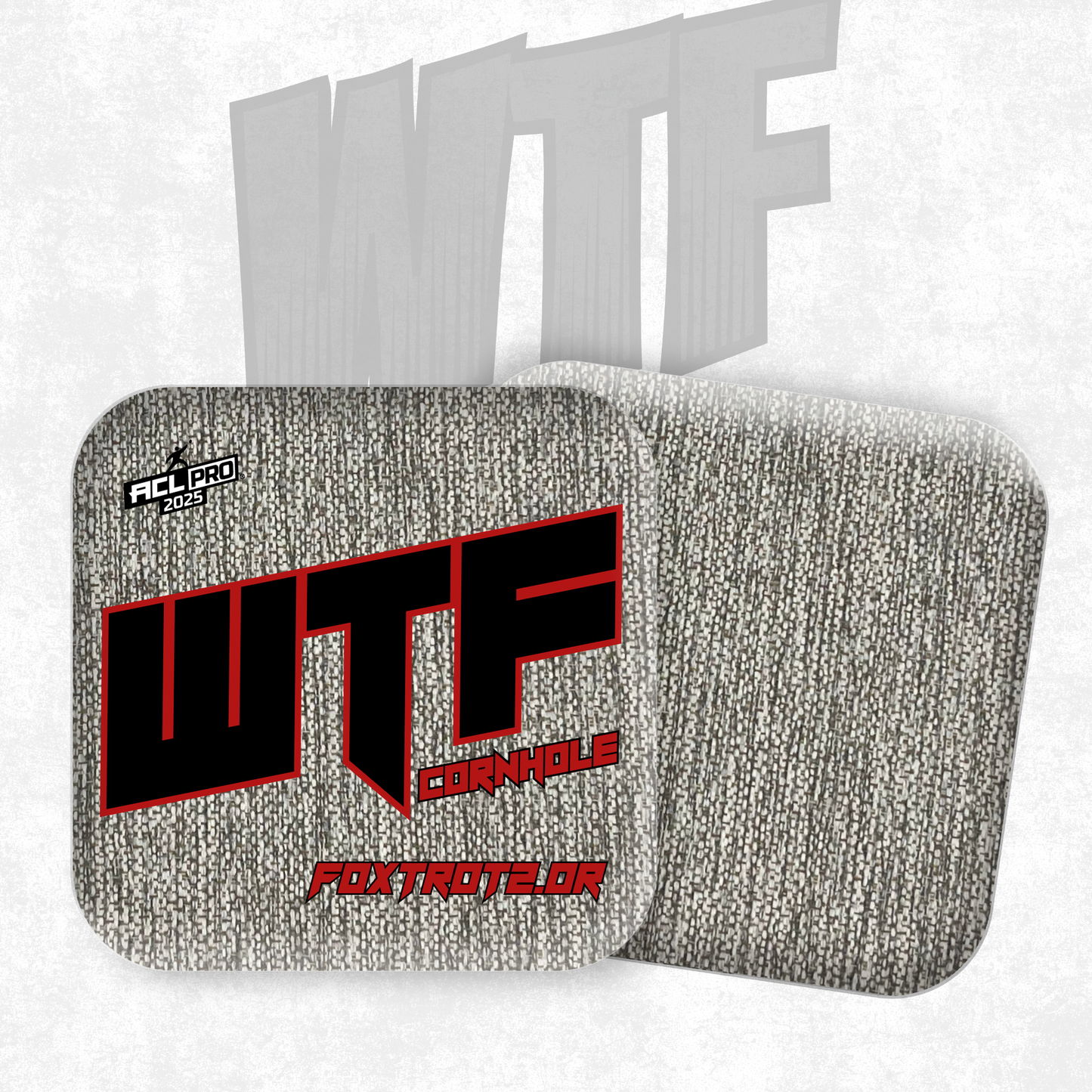2026 WTF Foxtrot 2.0 OG Logo- ACL Pro Stamped Cornhole Bags - Set of 4 bags