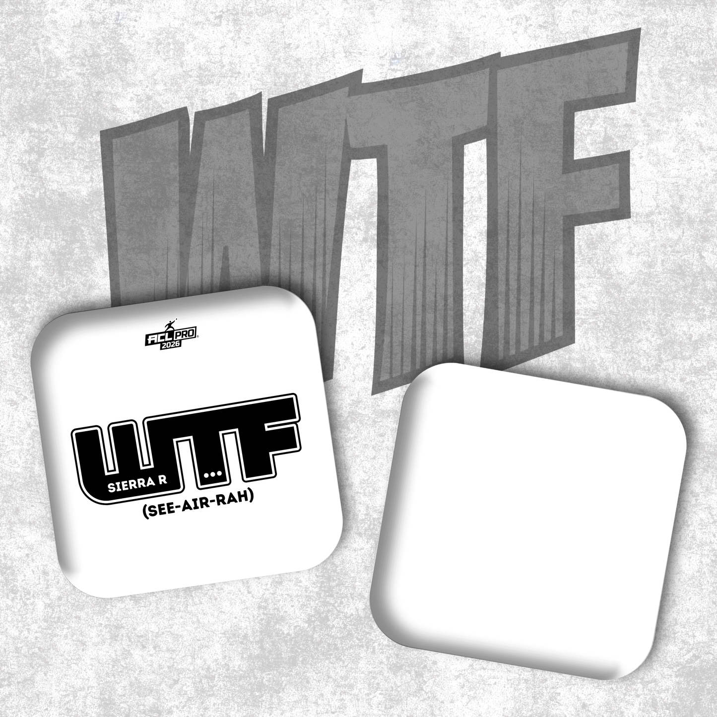 2026 WTF Sierra Genesis Logo - ACL Pro Stamped Cornhole Bags - Set of 4 bags