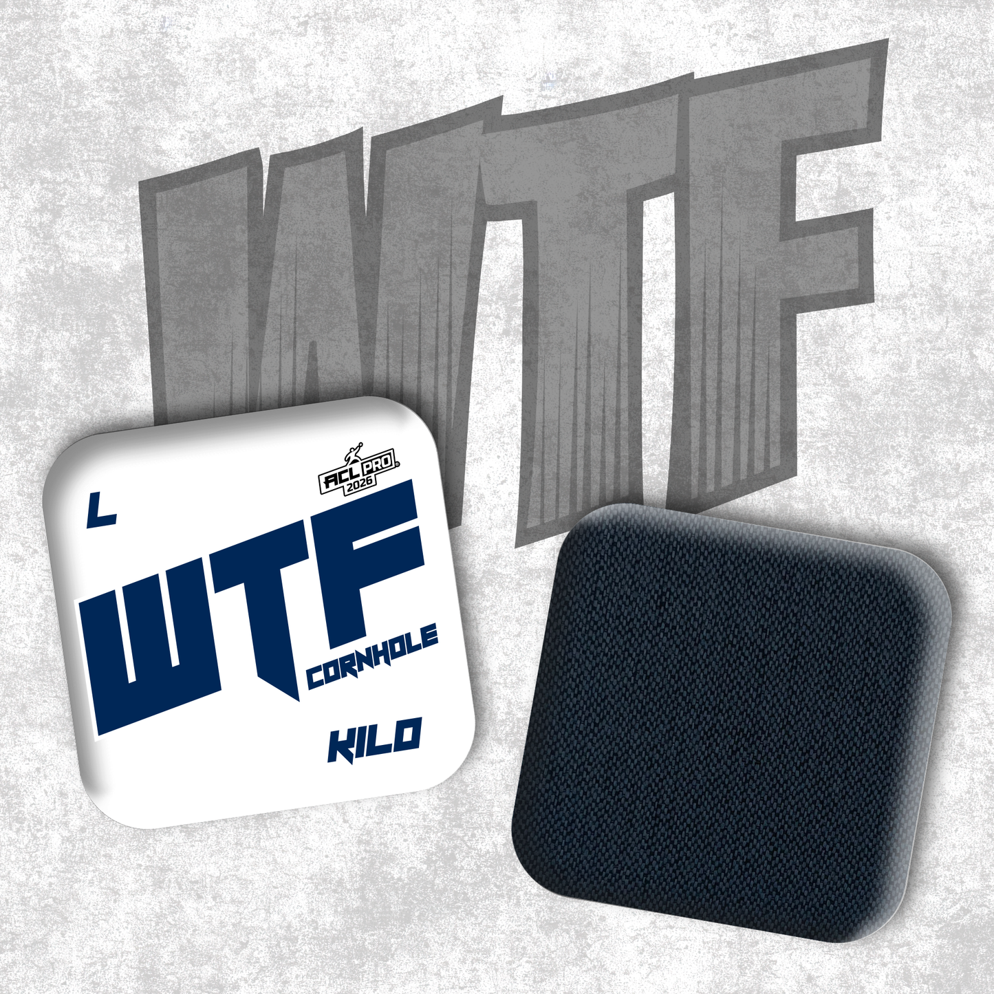 2026 WTF Kilo OG Logo - ACL Pro Stamped Cornhole Bags - Set of 4 bags