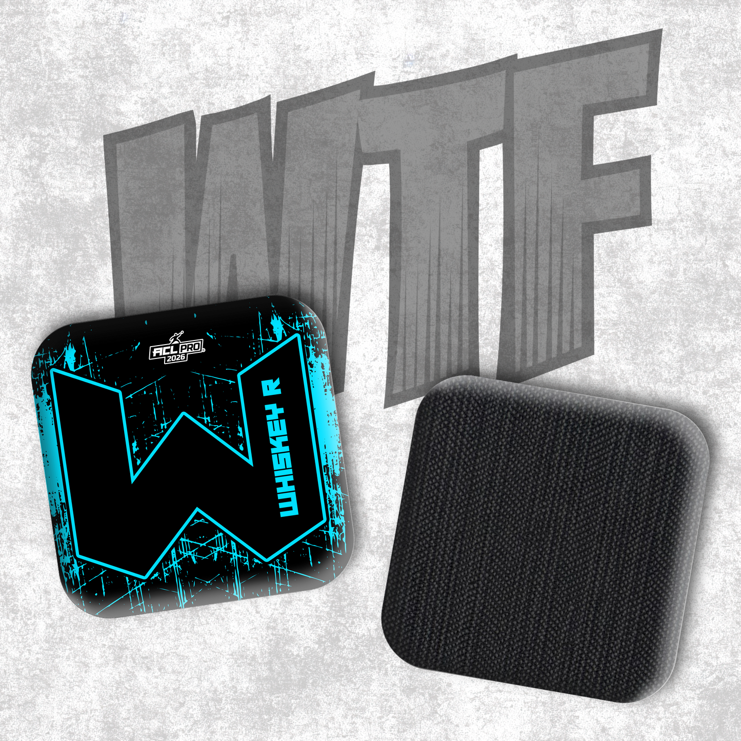 2026 WTF Whiskey "W" Logo - ACL Pro Stamped Cornhole Bags - Set of 4 bags