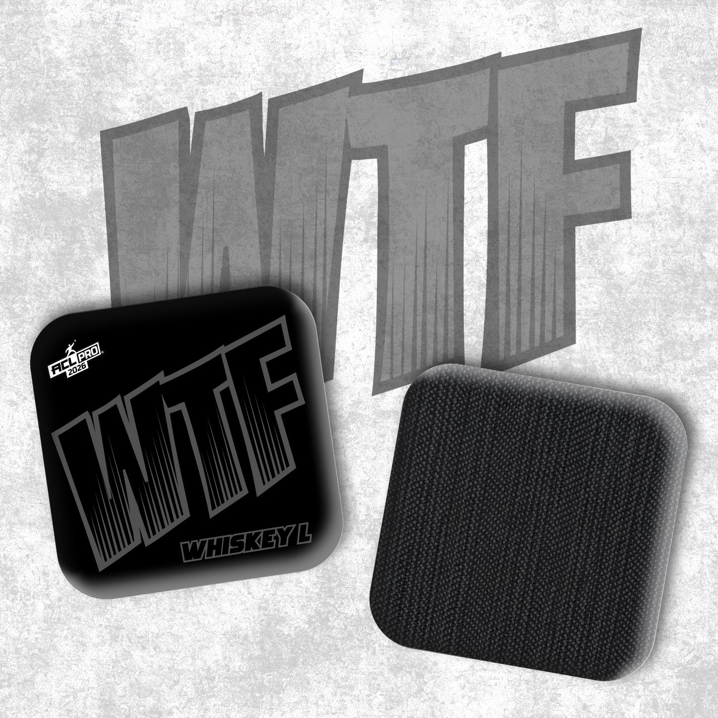 2026 WTF Whiskey Big Logo - ACL Pro Stamped Cornhole Bags - Set of 4 bags