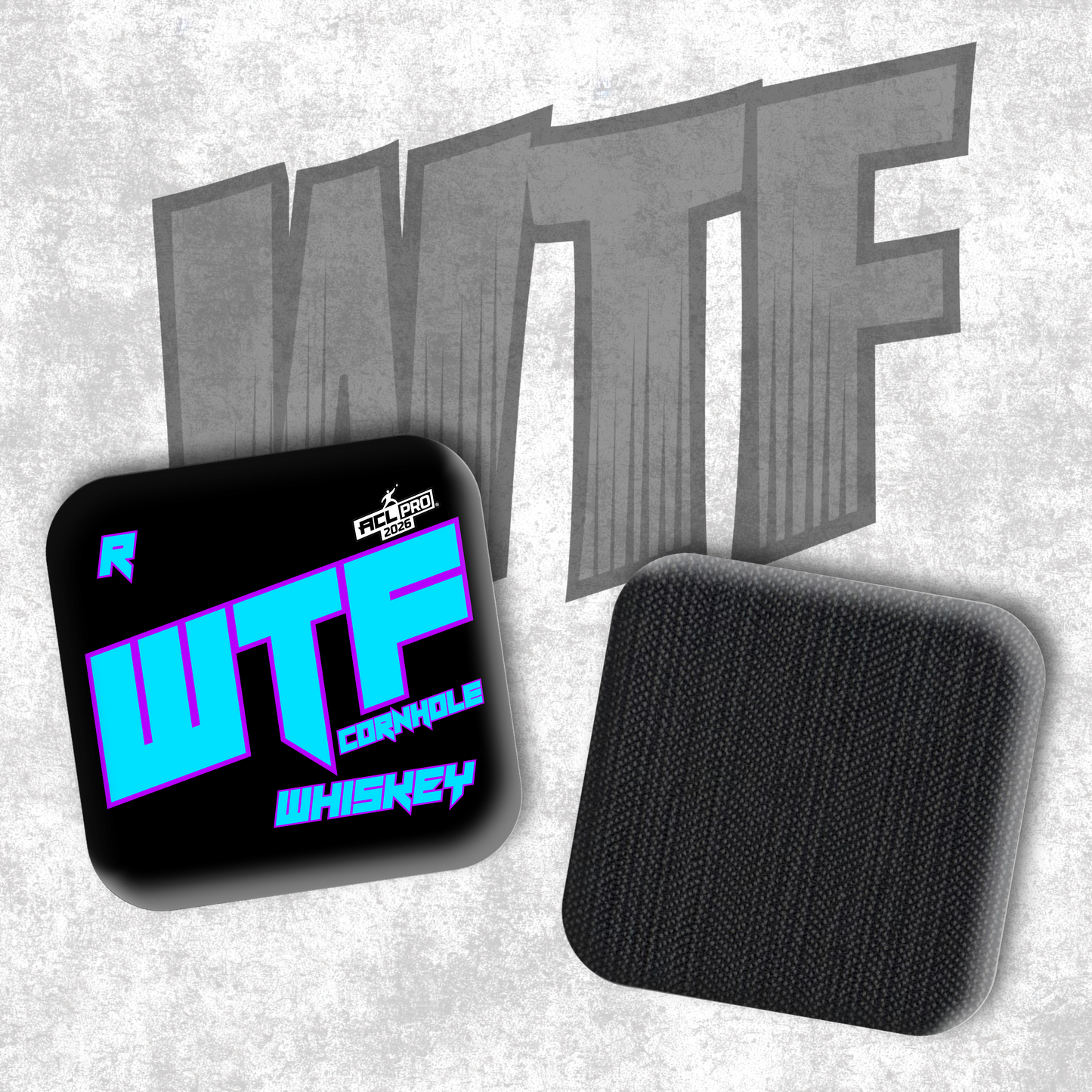 2026 WTF Whiskey OG Logo - ACL Pro Stamped Cornhole Bags - Set of 4 bags