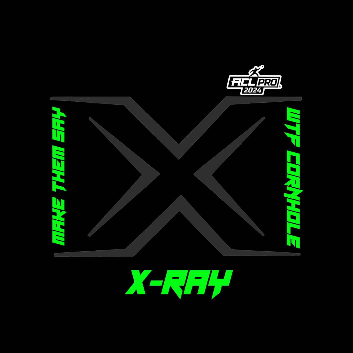 WTF X-RAY - ACL Pro Stamped Cornhole Bags - Set of 4 bags