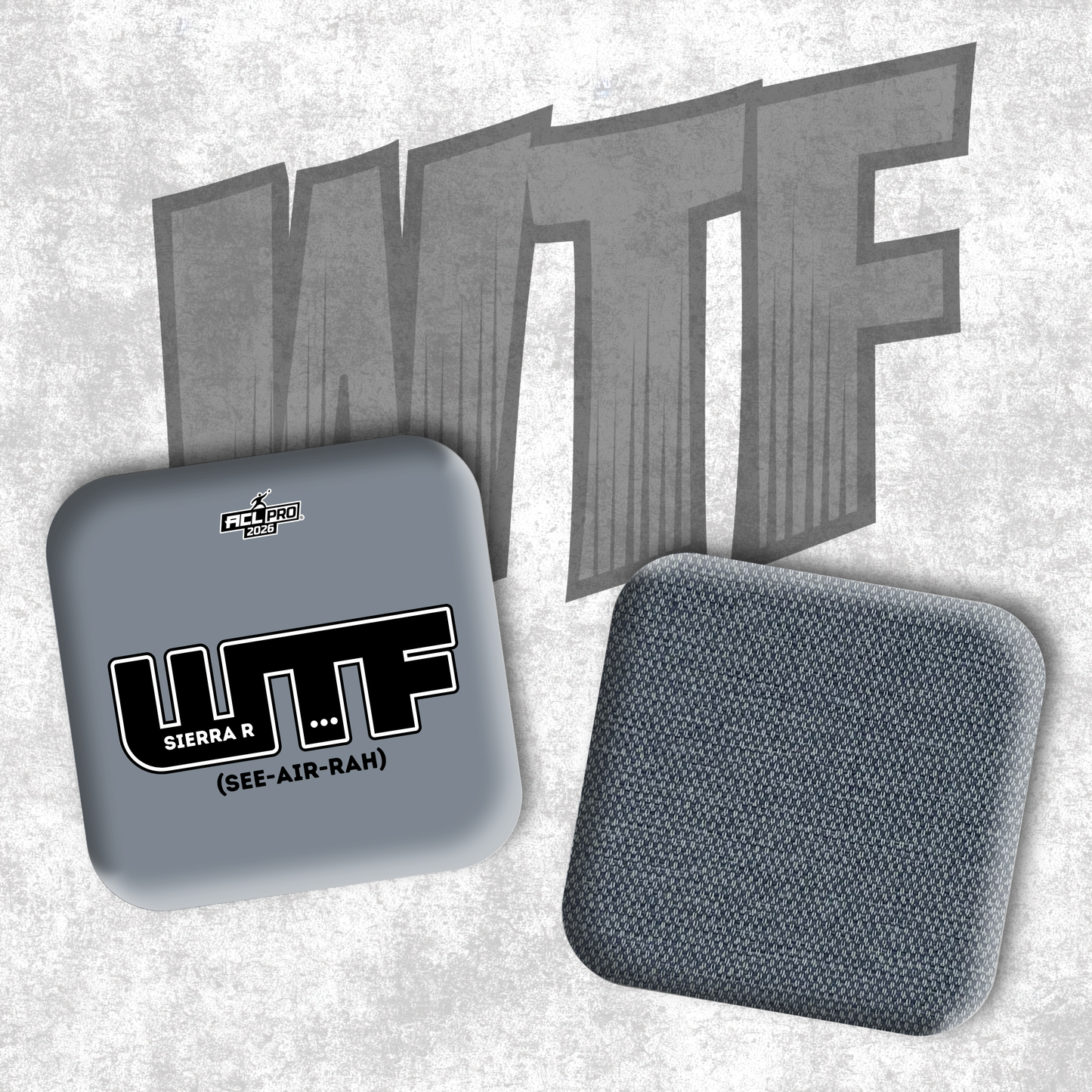 2026 WTF Sierra Genesis Logo - ACL Pro Stamped Cornhole Bags - Set of 4 bags