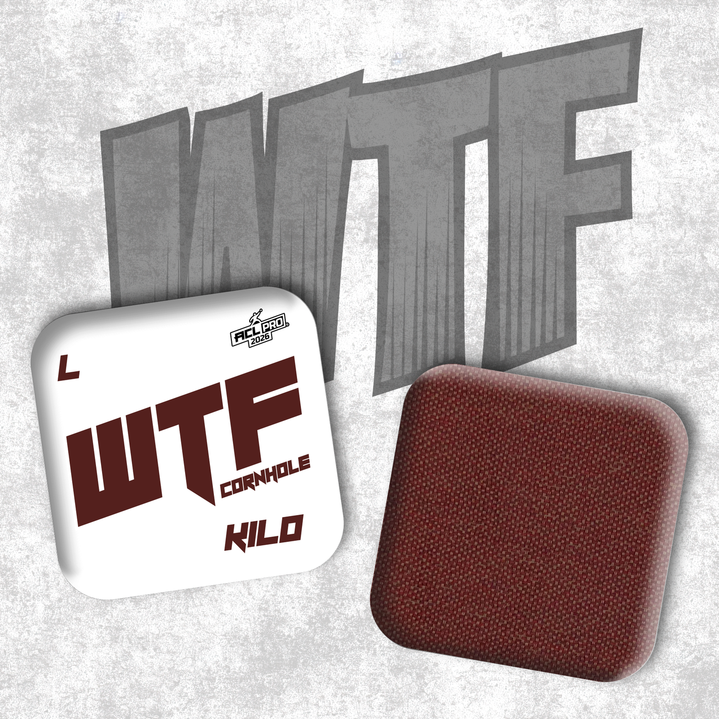 2026 WTF Kilo OG Logo - ACL Pro Stamped Cornhole Bags - Set of 4 bags