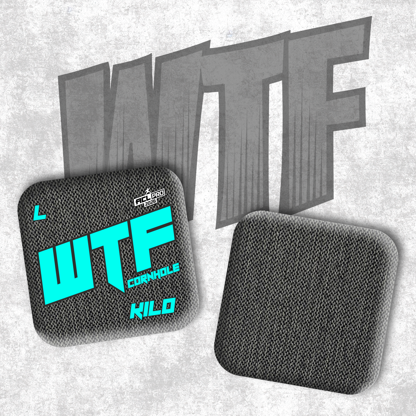 2026 WTF Kilo OG Logo - ACL Pro Stamped Cornhole Bags - Set of 4 bags