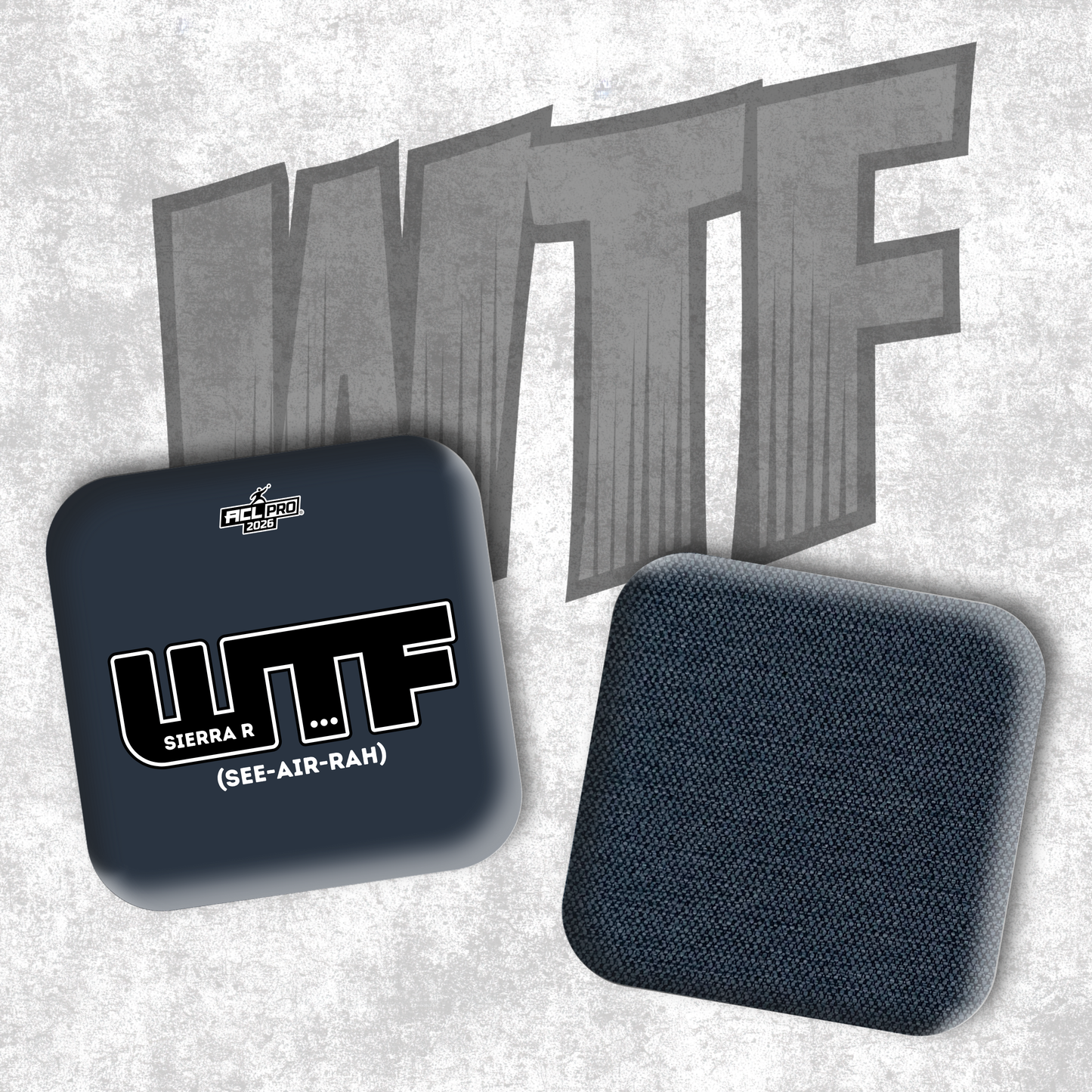 2026 WTF Sierra Genesis Logo - ACL Pro Stamped Cornhole Bags - Set of 4 bags