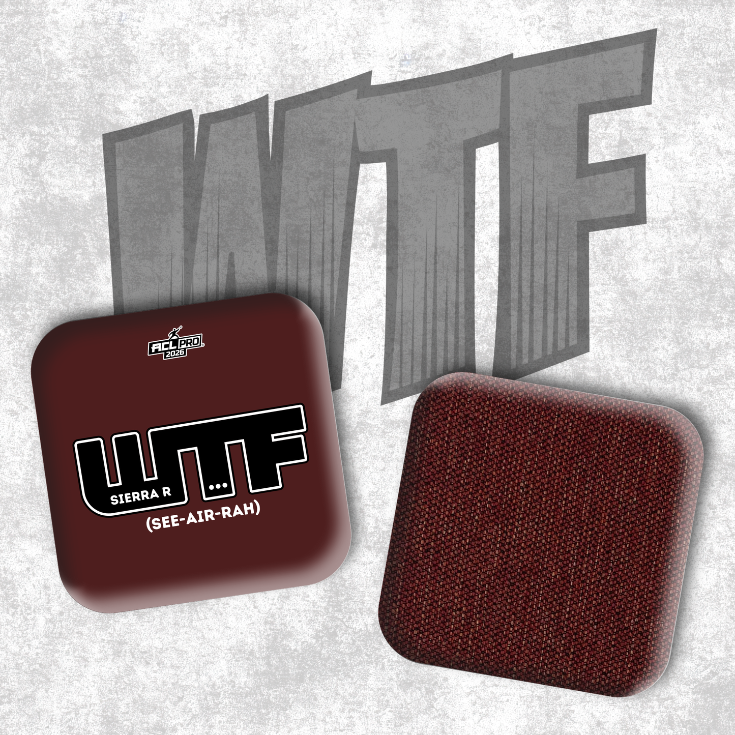 2026 WTF Sierra Genesis Logo - ACL Pro Stamped Cornhole Bags - Set of 4 bags
