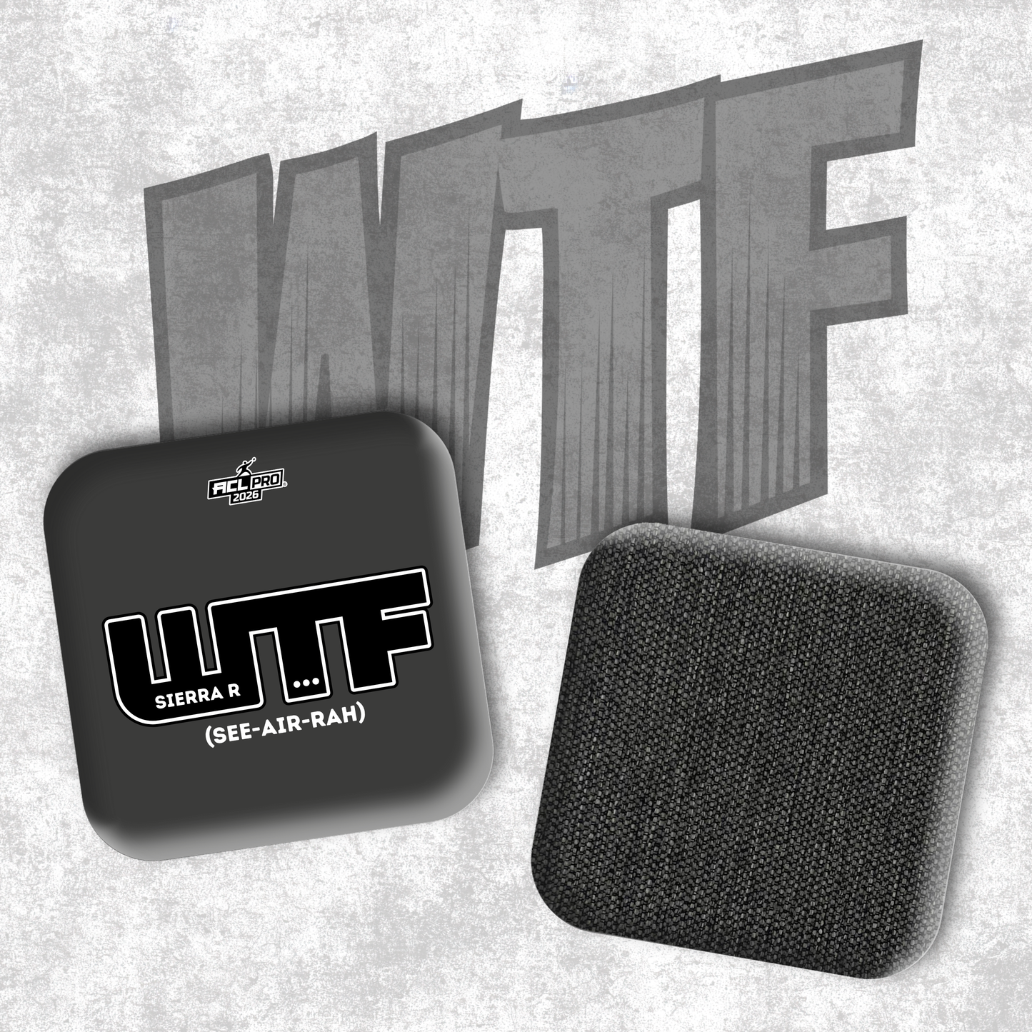 2026 WTF Sierra Genesis Logo - ACL Pro Stamped Cornhole Bags - Set of 4 bags