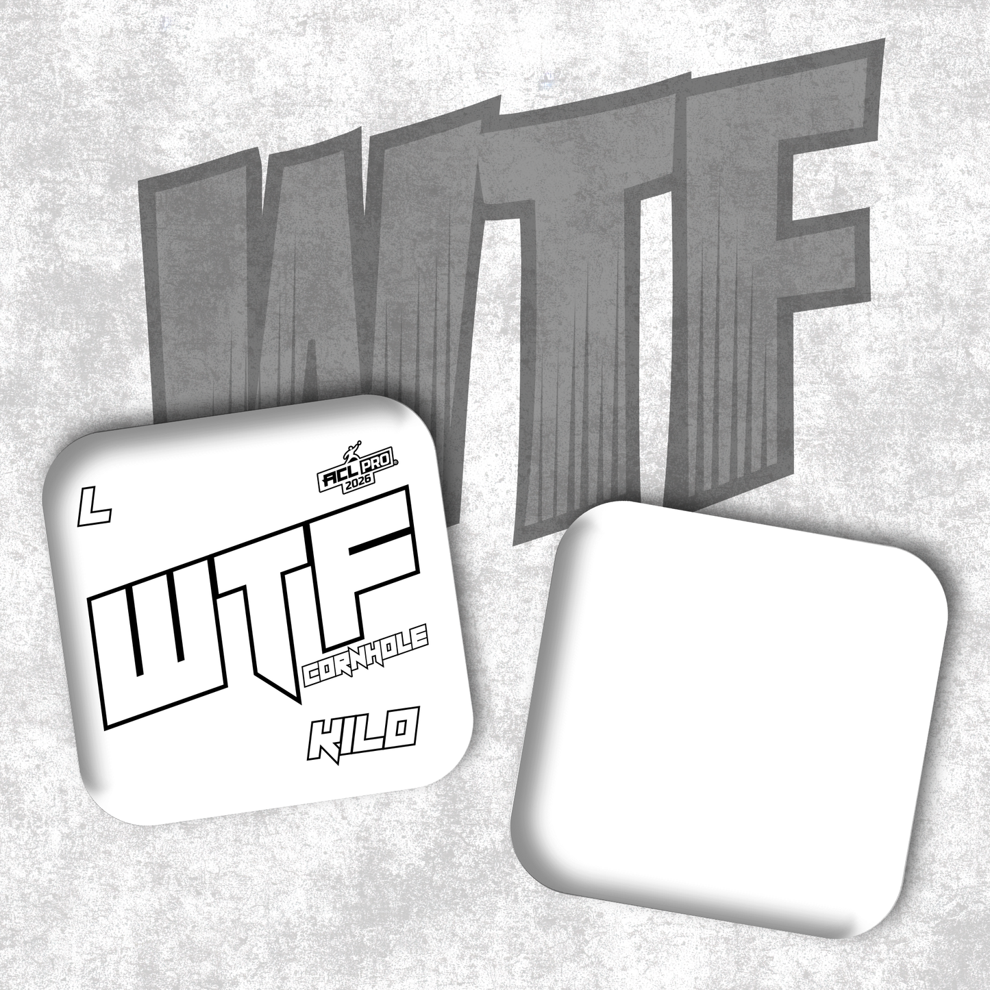 2026 WTF Kilo OG Logo - ACL Pro Stamped Cornhole Bags - Set of 4 bags