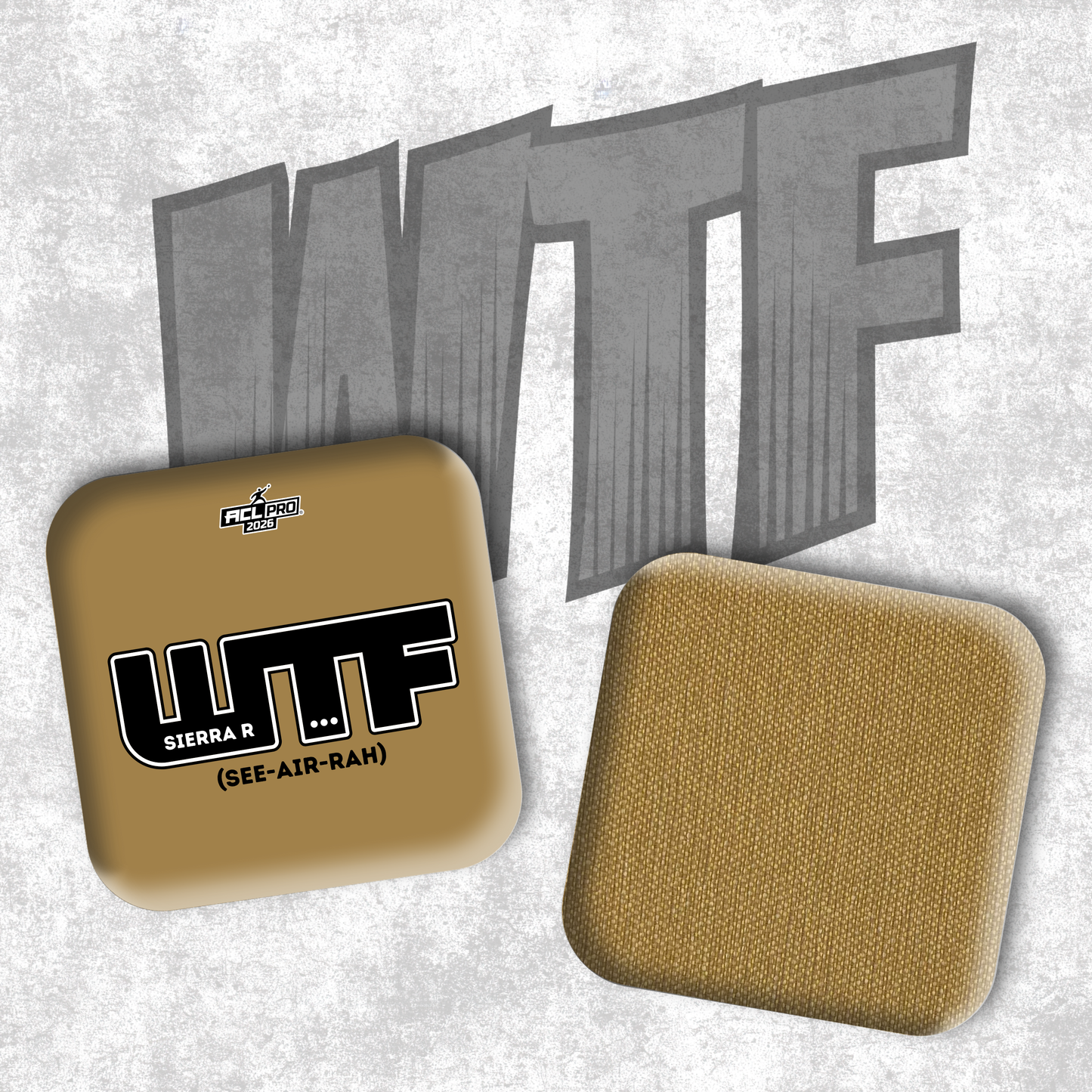 2026 WTF Sierra Genesis Logo - ACL Pro Stamped Cornhole Bags - Set of 4 bags