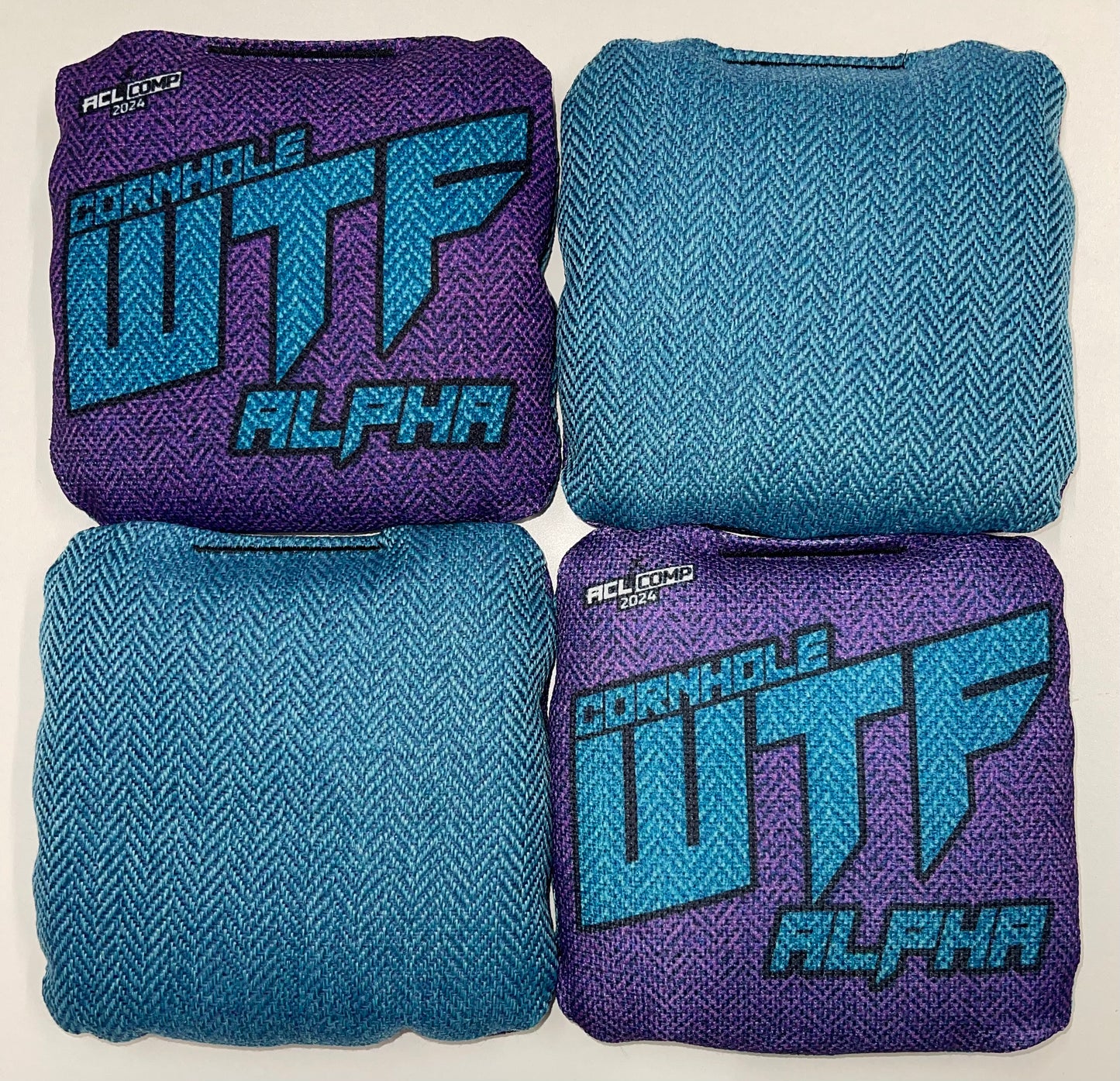 WTF Alpha - ACL Comp Stamped Cornhole Bags - Set of 4 bags