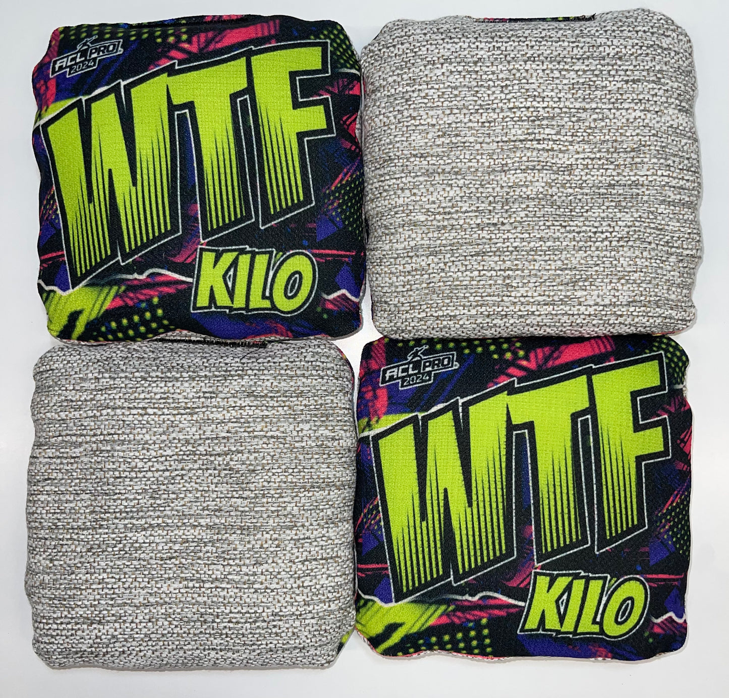 WTF Kilo - ACL Pro Stamped Cornhole Bags - Set of 4 bags