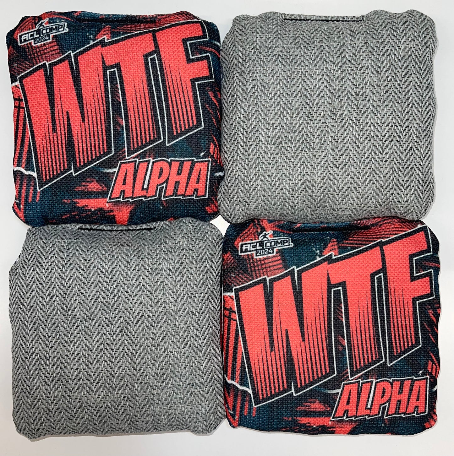 WTF Alpha - ACL Comp Stamped Cornhole Bags - Set of 4 bags