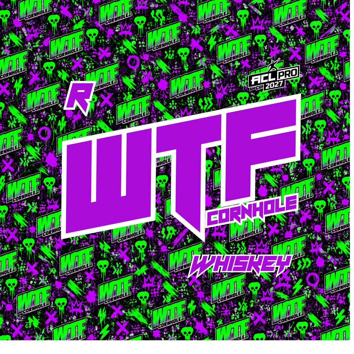 2027 WTF RETRO LOGO - ACL Pro Stamped Cornhole Bags - Set of 4 bags