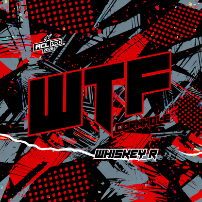 2026 WTF Whiskey Abstract Design - ACL Pro Stamped Cornhole Bags - Set of 4 bags