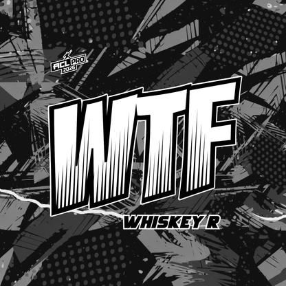 2026 WTF Whiskey Abstract Design - ACL Pro Stamped Cornhole Bags - Set of 4 bags