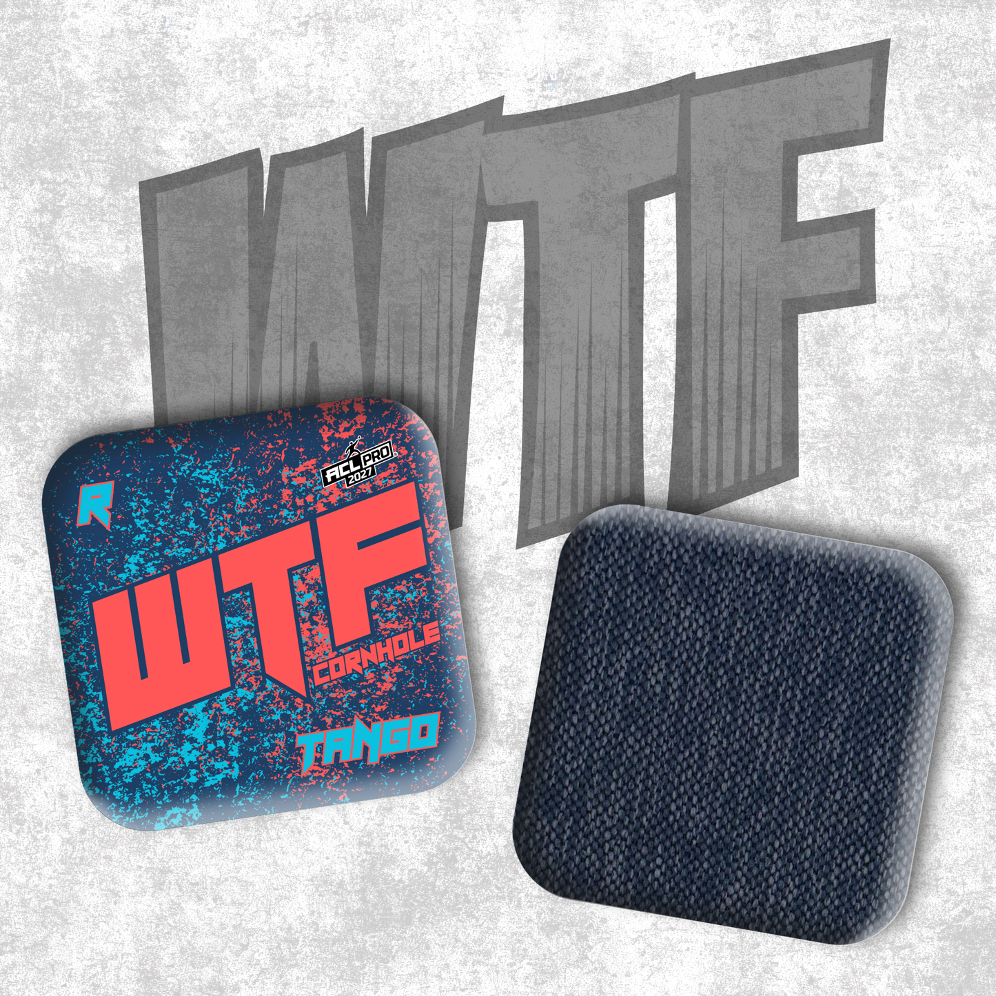 2027 WTF Tango Splatter - ACL Pro Stamped Cornhole Bags - Set of 4 bags
