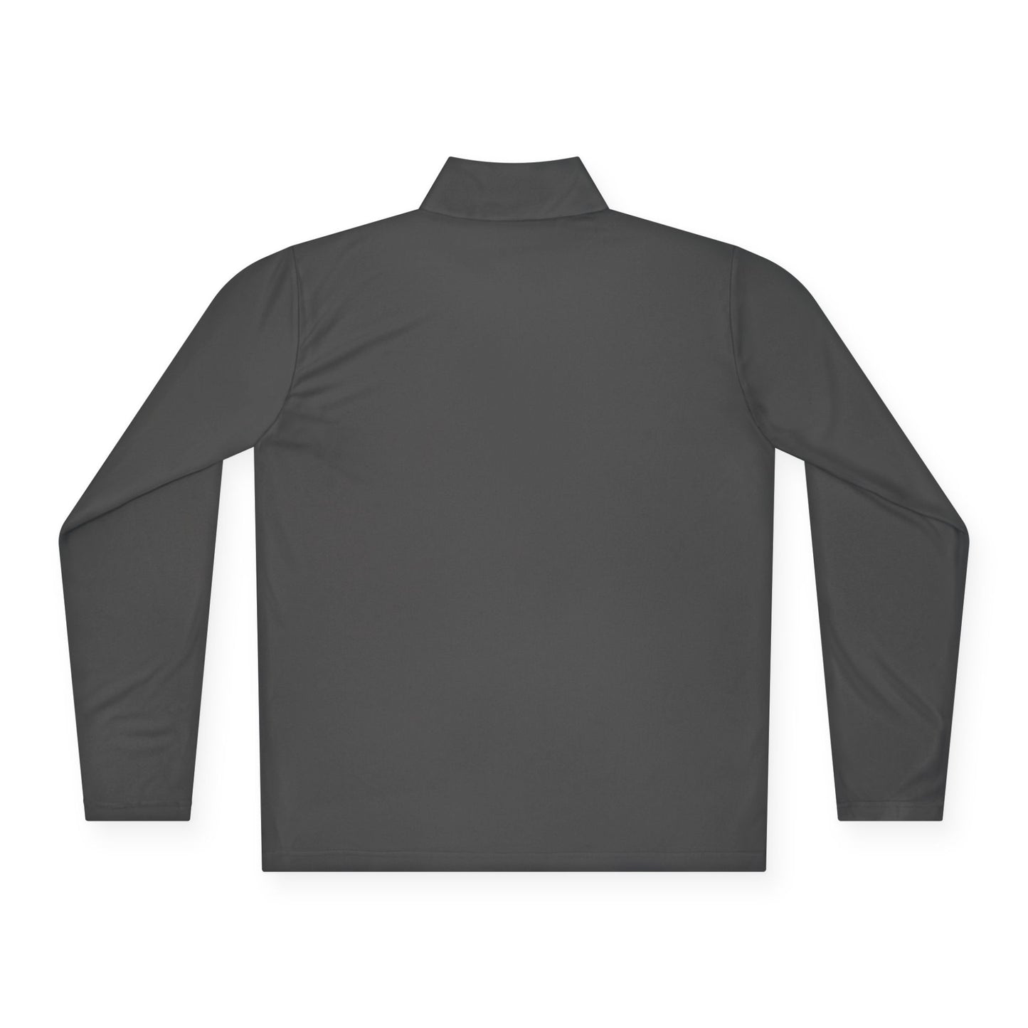 Quarter-Zip Pullover with Neon "WTF" Chest Graphic