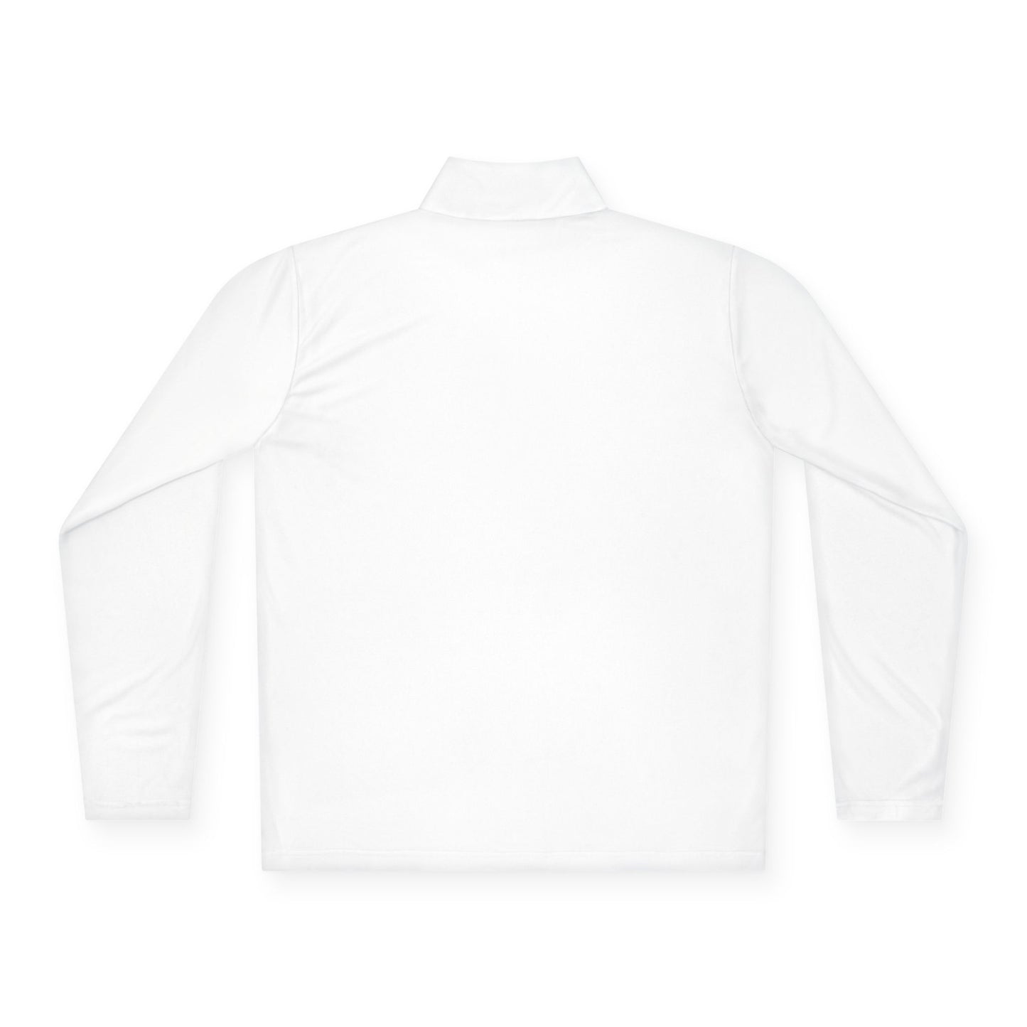 Quarter-Zip Pullover with Neon "WTF" Chest Graphic