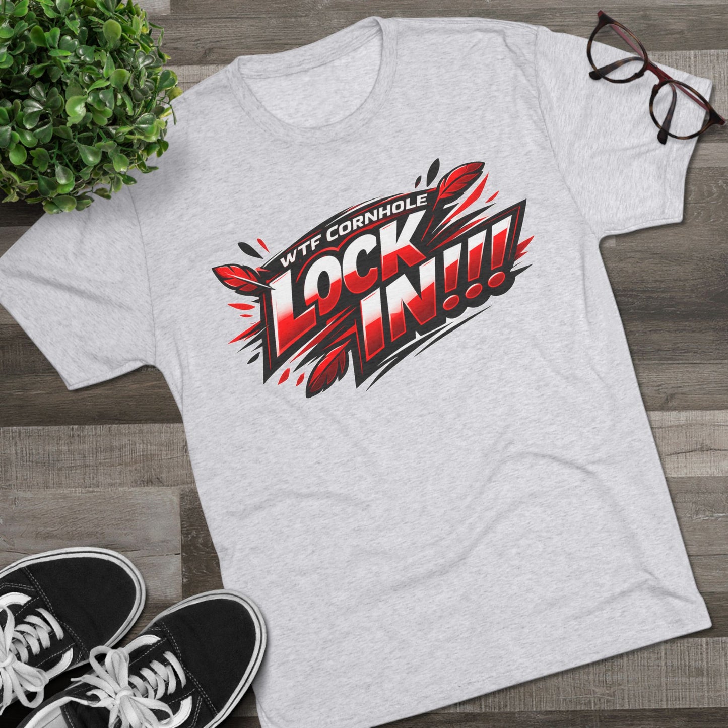 WTF Cornhole "Lock In!!!" Graphic Tee — Competitive Cornhole Shirt