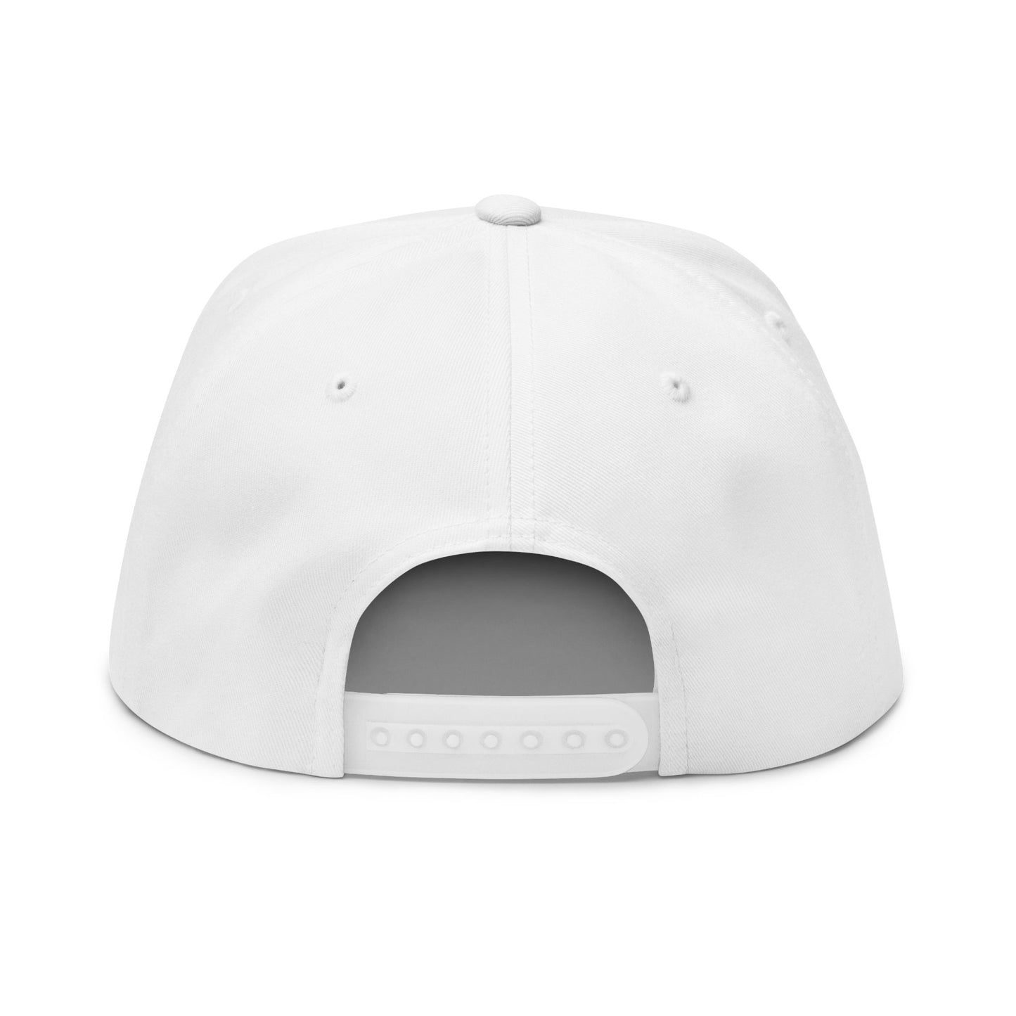 Embroidered Flat Bill Cap — Minimal Green W Logo Snapback