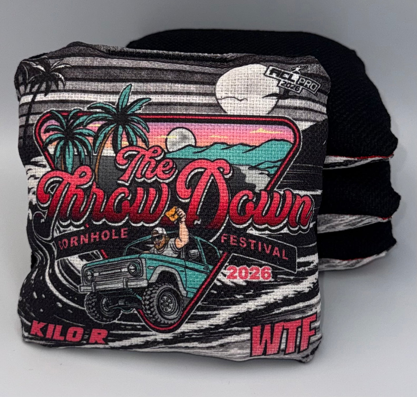 The Throw Down 2026 WTF Kilo - ACL Pro Stamped Cornhole Bags - Set of 4 bags