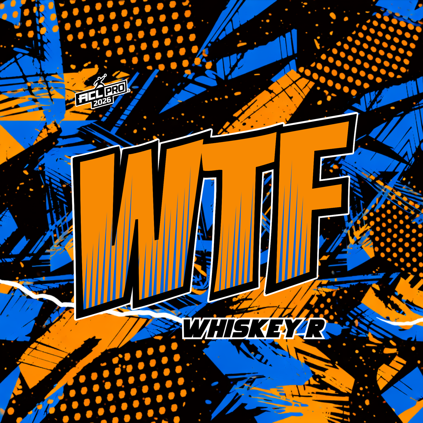 2026 WTF Whiskey Abstract Design - ACL Pro Stamped Cornhole Bags - Set of 4 bags