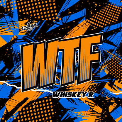 2026 WTF Whiskey Abstract Design - ACL Pro Stamped Cornhole Bags - Set of 4 bags