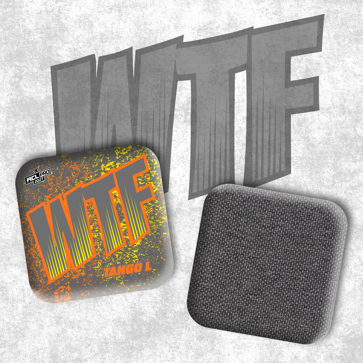 2027 WTF Tango Splatter - ACL Pro Stamped Cornhole Bags - Set of 4 bags