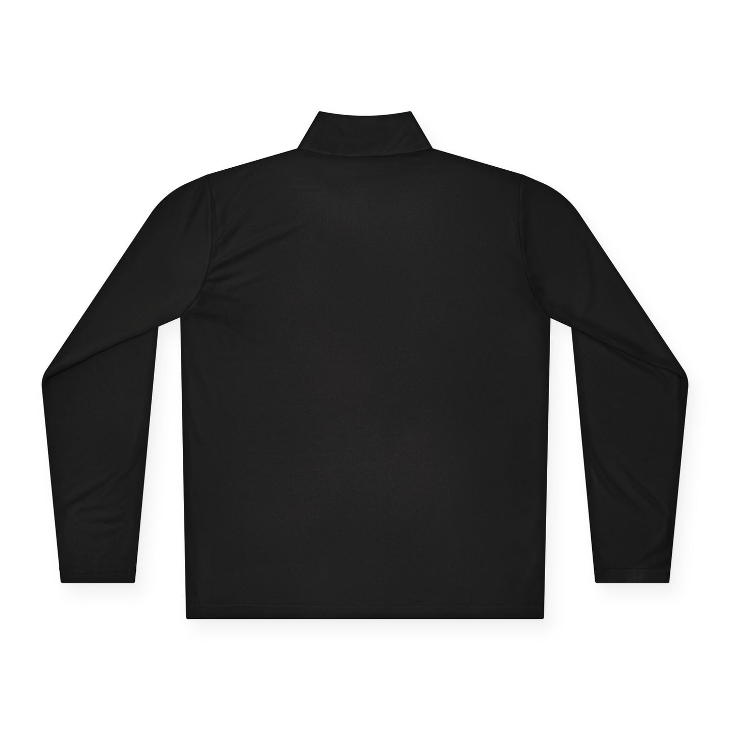 Quarter-Zip Pullover with Neon "WTF" Chest Graphic