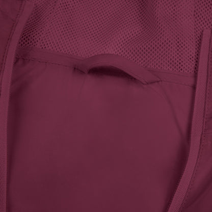 Windbreaker Jacket — Minimal Geometric 'W' Logo Lightweight Hooded Windbreaker