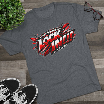 WTF Cornhole "Lock In!!!" Graphic Tee — Competitive Cornhole Shirt