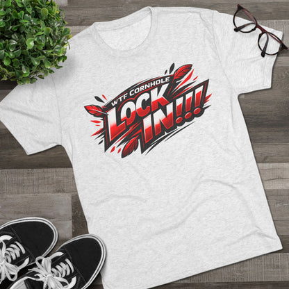 WTF Cornhole "Lock In!!!" Graphic Tee — Competitive Cornhole Shirt