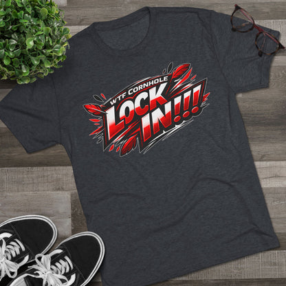 WTF Cornhole "Lock In!!!" Graphic Tee — Competitive Cornhole Shirt