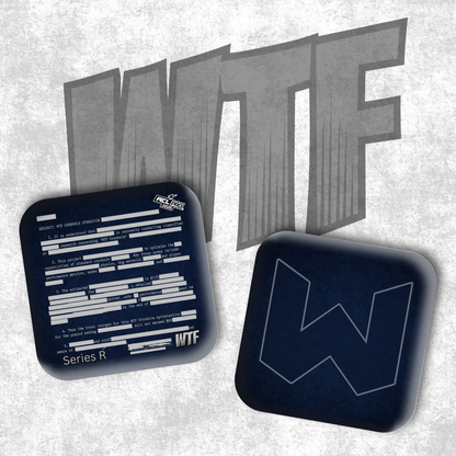 Redacted 2026 WTF Designs - ACL Stamped Cornhole Bags - Set of 4 bags