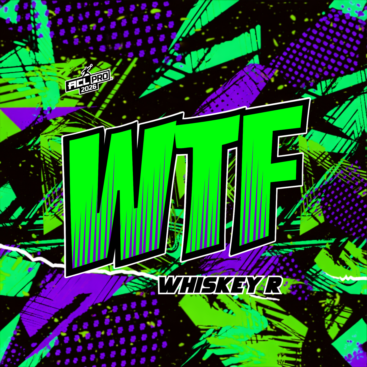 2026 WTF Whiskey Abstract Design - ACL Pro Stamped Cornhole Bags - Set of 4 bags