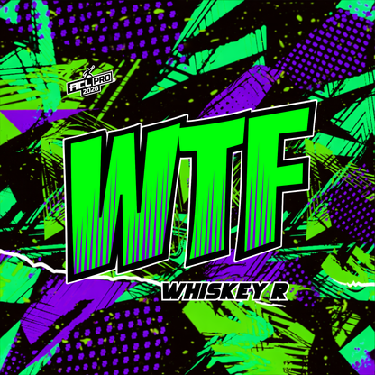 2026 WTF Whiskey Abstract Design - ACL Pro Stamped Cornhole Bags - Set of 4 bags