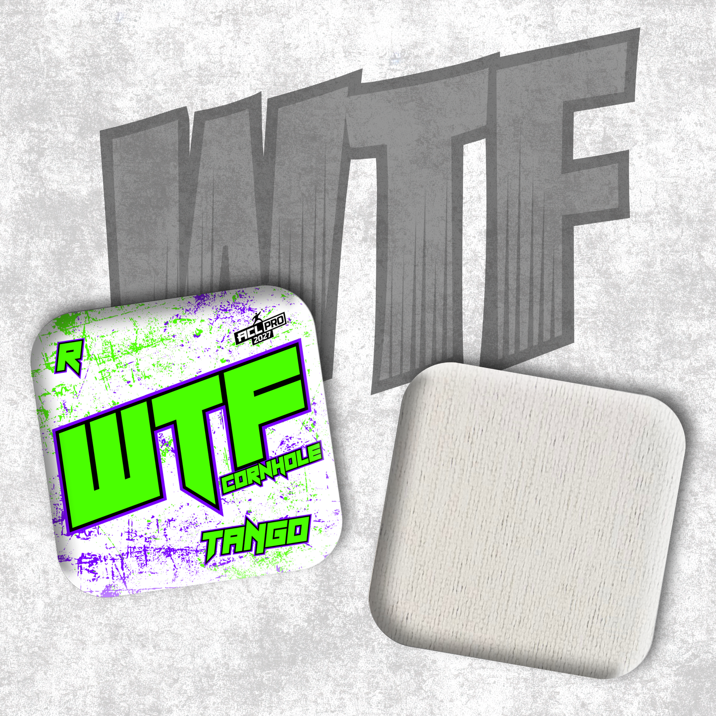 2027 WTF Tango Splatter - ACL Pro Stamped Cornhole Bags - Set of 4 bags
