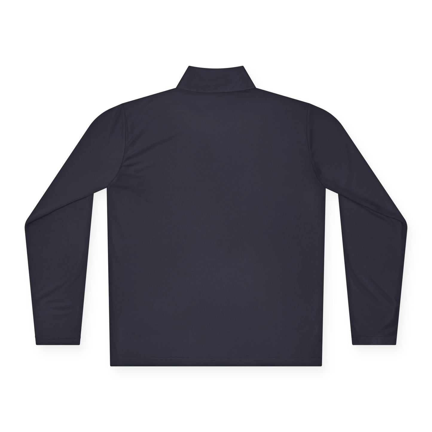 Quarter-Zip Pullover with Neon "WTF" Chest Graphic