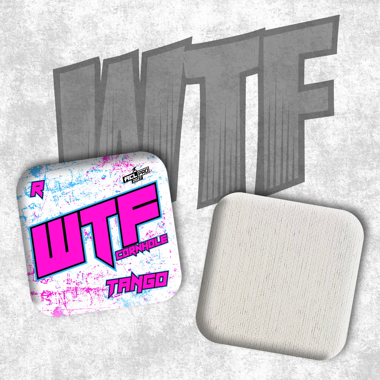 2027 WTF Tango Splatter - ACL Pro Stamped Cornhole Bags - Set of 4 bags