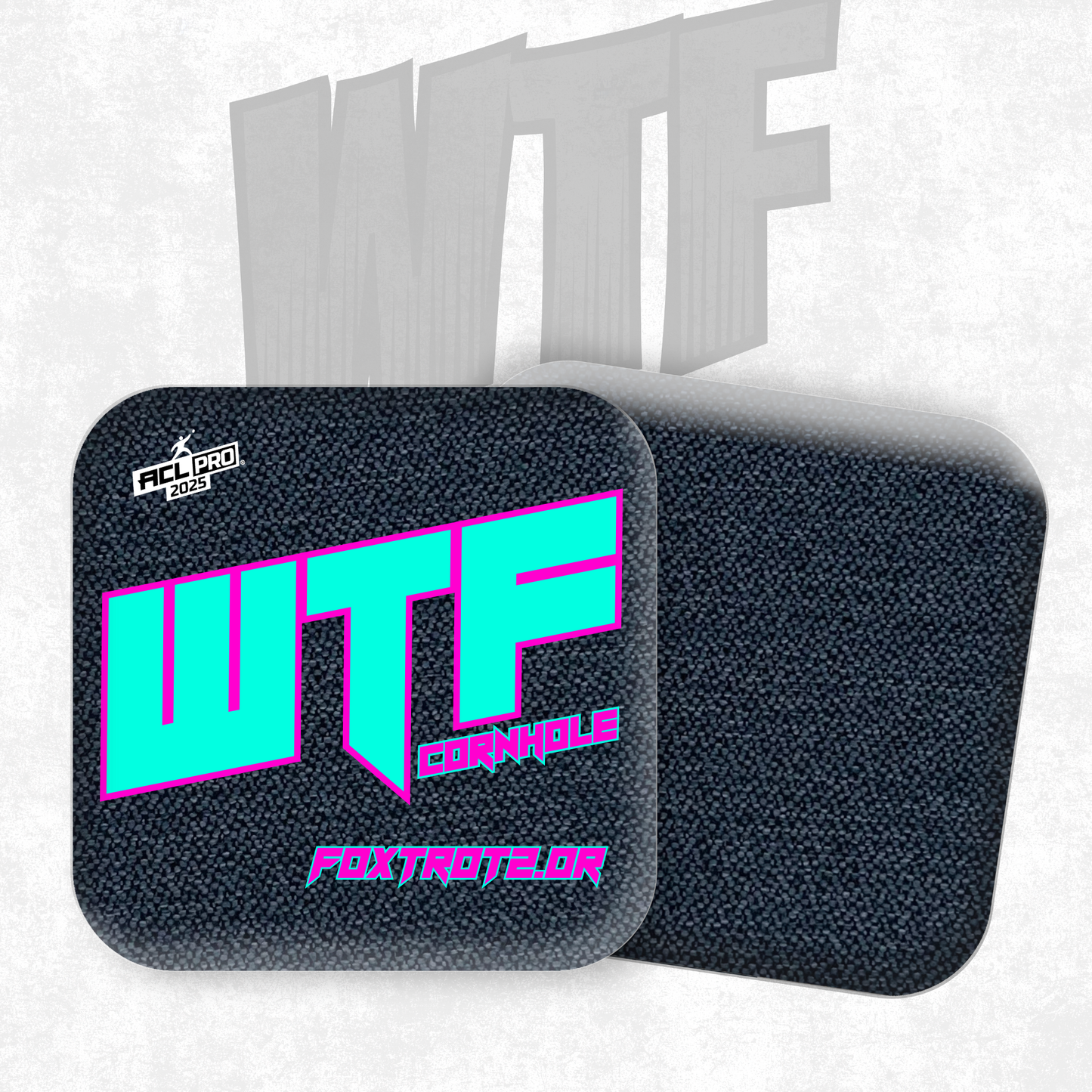 2026 WTF Foxtrot 2.0 OG Logo- ACL Pro Stamped Cornhole Bags - Set of 4 bags