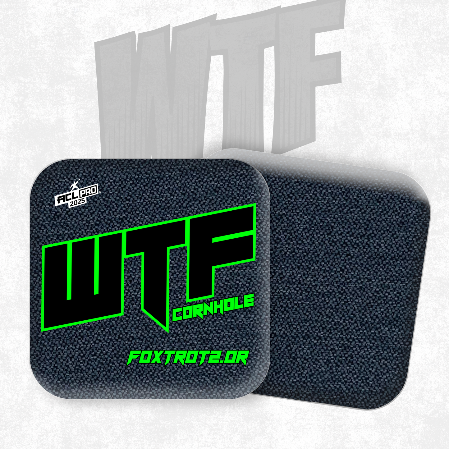 2026 WTF Foxtrot 2.0 OG Logo- ACL Pro Stamped Cornhole Bags - Set of 4 bags