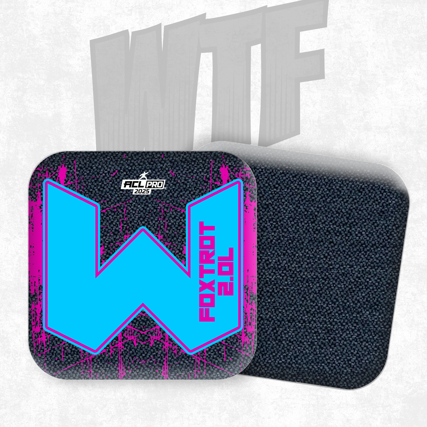 2026 WTF Foxtrot 2.0 "W" Logo- ACL Pro Stamped Cornhole Bags - Set of 4 bags