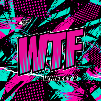 2026 WTF Whiskey Abstract Design - ACL Pro Stamped Cornhole Bags - Set of 4 bags