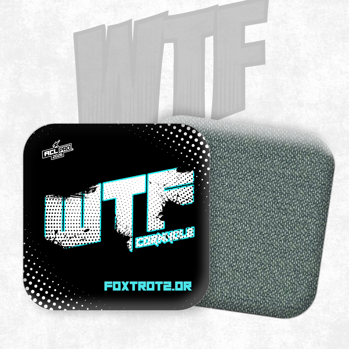 2026 WTF Foxtrot 2.0 OG Logo- ACL Pro Stamped Cornhole Bags - Set of 4 bags