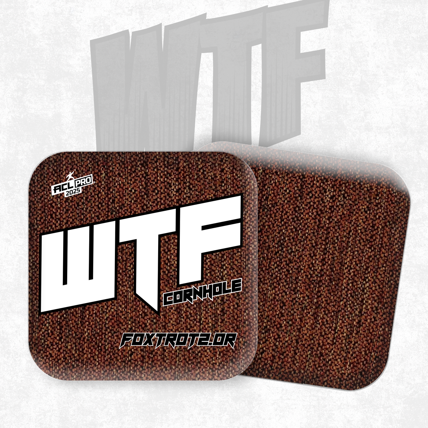 2026 WTF Foxtrot 2.0 OG Logo- ACL Pro Stamped Cornhole Bags - Set of 4 bags